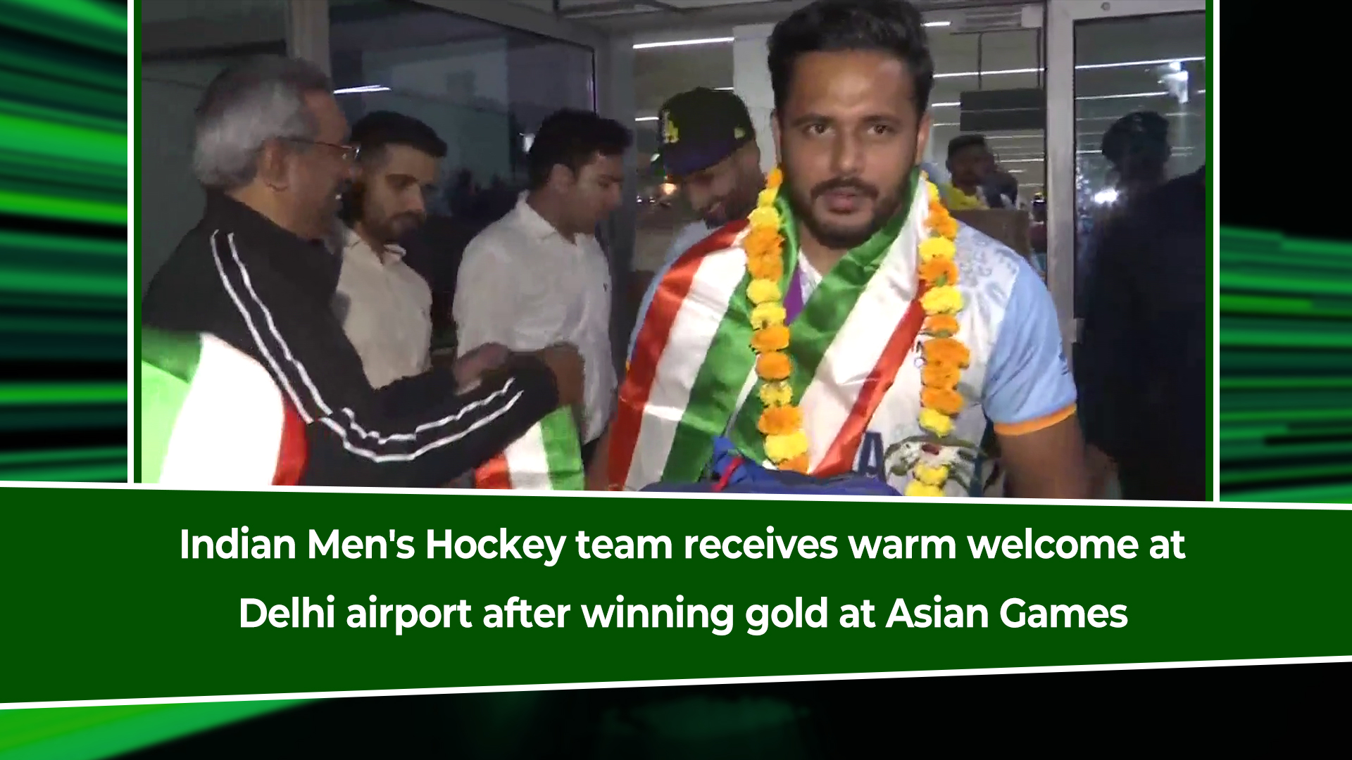 Indian Men`s Hockey team receives warm welcome at Delhi airport after winning gold at Asian Games
